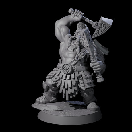 Fire Veined Dwarf Warrior D Miniature for Dungeons and Dragons, Pathfinder or other TTRPGs