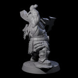 Fire Veined Dwarf Warrior D Miniature for Dungeons and Dragons, Pathfinder or other TTRPGs