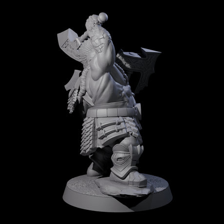 Fire Veined Dwarf Warrior D Miniature for Dungeons and Dragons, Pathfinder or other TTRPGs