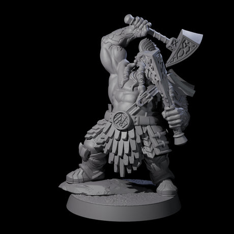 Fire Veined Dwarf Warrior D Miniature for Dungeons and Dragons, Pathfinder or other TTRPGs