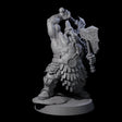 Fire Veined Dwarf Warrior D Miniature for Dungeons and Dragons, Pathfinder or other TTRPGs