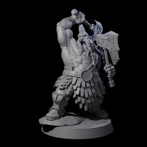 Fire Veined Dwarf Warrior D Miniature for Dungeons and Dragons, Pathfinder or other TTRPGs