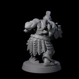 Fire Veined Dwarf Warrior E Miniature for Dungeons and Dragons, Pathfinder or other TTRPGs
