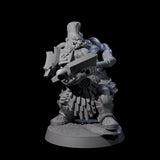 Fire Veined Dwarf Warrior E Miniature for Dungeons and Dragons, Pathfinder or other TTRPGs