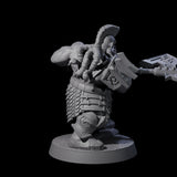 Fire Veined Dwarf Warrior E Miniature for Dungeons and Dragons, Pathfinder or other TTRPGs