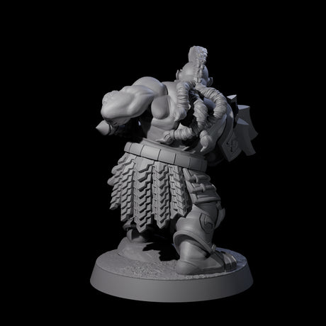 Fire Veined Dwarf Warrior E Miniature for Dungeons and Dragons, Pathfinder or other TTRPGs