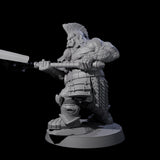 Fire Veined Dwarf Warrior E Miniature for Dungeons and Dragons, Pathfinder or other TTRPGs