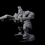 Fire Veined Dwarf Warrior E Miniature for Dungeons and Dragons, Pathfinder or other TTRPGs