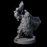 Fire Veined Dwarf Warriors Miniature for Dungeons and Dragons, Pathfinder or other TTRPGs