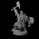 Fire Veined Dwarf Warriors Miniature for Dungeons and Dragons, Pathfinder or other TTRPGs