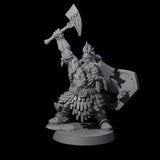 Fire Veined Dwarf Warriors Miniature for Dungeons and Dragons, Pathfinder or other TTRPGs