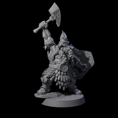 Fire Veined Dwarf Warriors Miniature for Dungeons and Dragons, Pathfinder or other TTRPGs