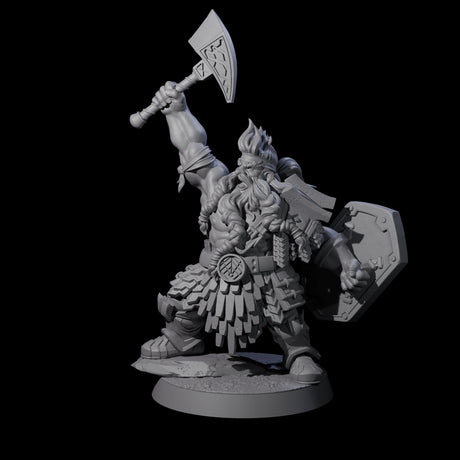 Fire Veined Dwarf Warriors Miniature for Dungeons and Dragons, Pathfinder or other TTRPGs