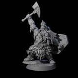 Fire Veined Dwarf Warriors Miniature for Dungeons and Dragons, Pathfinder or other TTRPGs