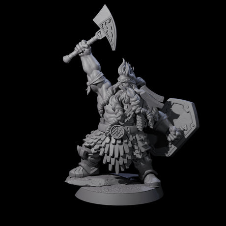 Fire Veined Dwarf Warriors Miniature for Dungeons and Dragons, Pathfinder or other TTRPGs