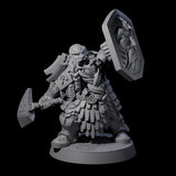 Fire Veined Dwarf Warriors Miniature for Dungeons and Dragons, Pathfinder or other TTRPGs