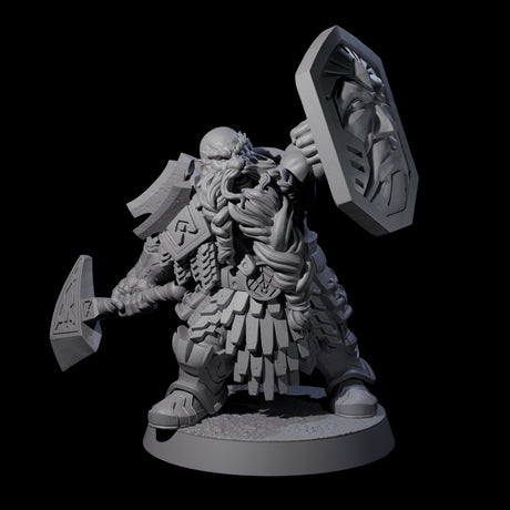 Fire Veined Dwarf Warriors Miniature for Dungeons and Dragons, Pathfinder or other TTRPGs