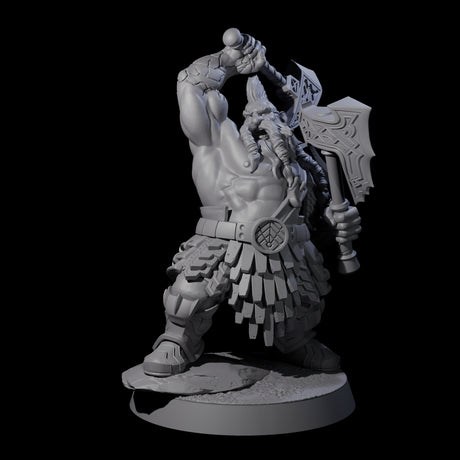 Fire Veined Dwarf Warriors Miniature for Dungeons and Dragons, Pathfinder or other TTRPGs