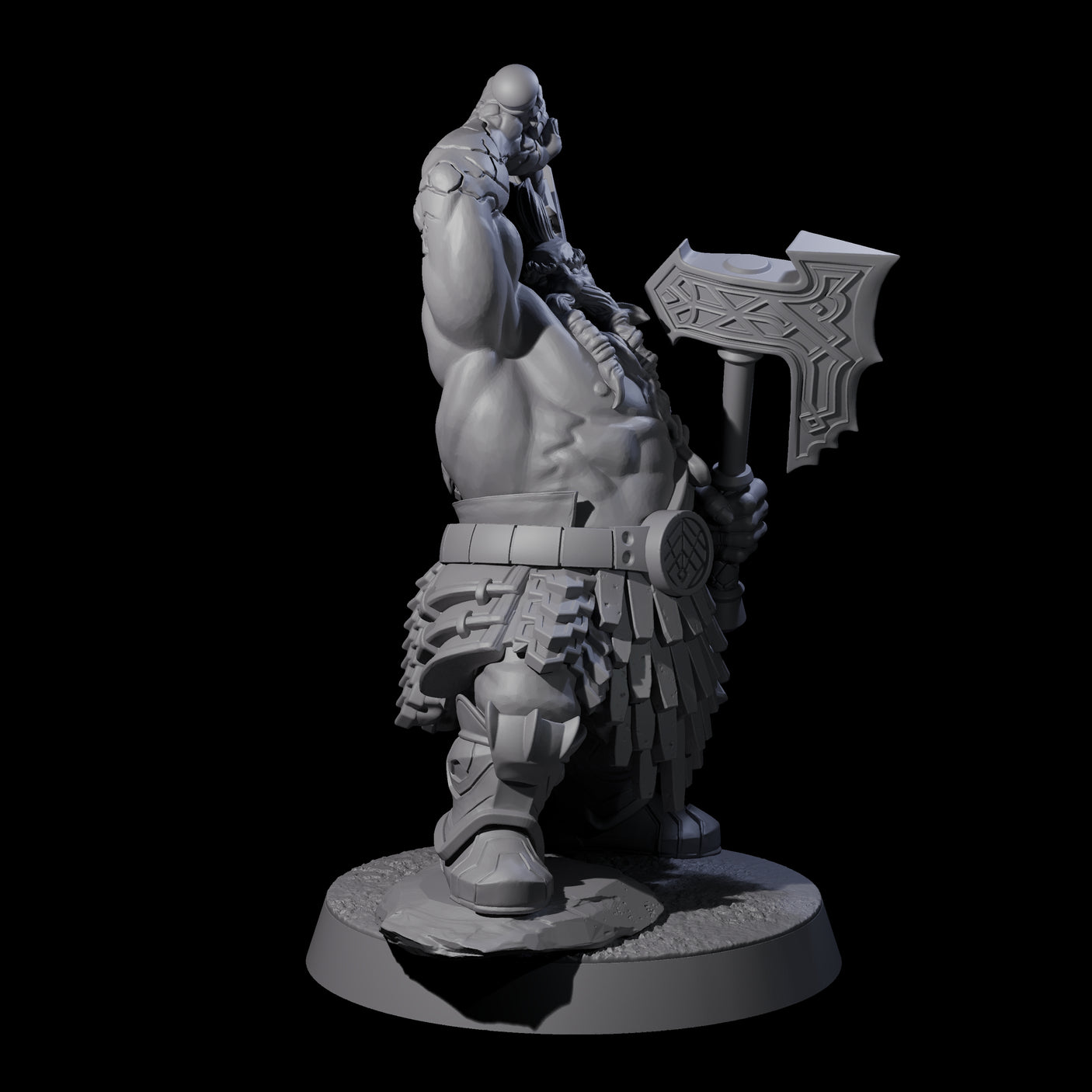 Fire Veined Dwarf Warriors Miniature for Dungeons and Dragons, Pathfinder or other TTRPGs