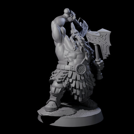 Fire Veined Dwarf Warriors Miniature for Dungeons and Dragons, Pathfinder or other TTRPGs