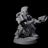 Fire Veined Dwarf Warriors Miniature for Dungeons and Dragons, Pathfinder or other TTRPGs