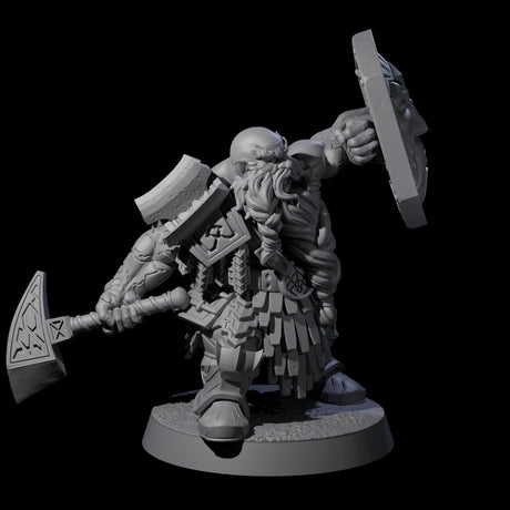 Fire Veined Dwarf Warriors Miniature for Dungeons and Dragons, Pathfinder or other TTRPGs
