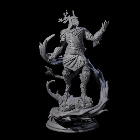 Firey Dragonborn Sorcerer Miniature for Dungeons and Dragons, Pathfinder or other TTRPGs