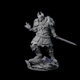 Firey Tiefling Warlock Miniature for Dungeons and Dragons, Pathfinder or other TTRPGs