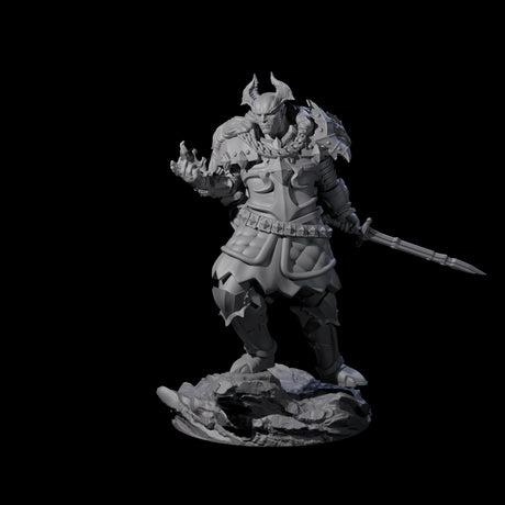 Firey Tiefling Warlock Miniature for Dungeons and Dragons, Pathfinder or other TTRPGs