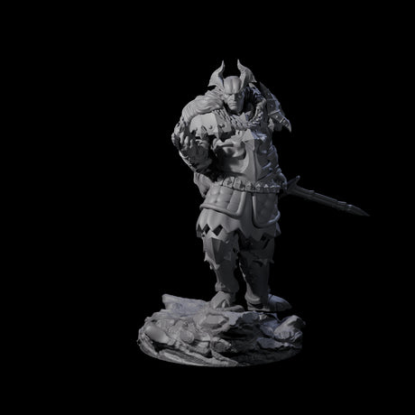 Firey Tiefling Warlock Miniature for Dungeons and Dragons, Pathfinder or other TTRPGs