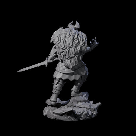 Firey Tiefling Warlock Miniature for Dungeons and Dragons, Pathfinder or other TTRPGs