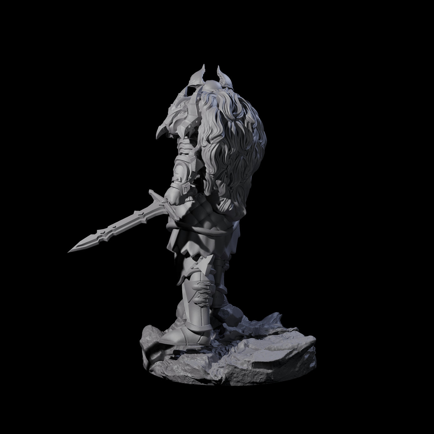 Firey Tiefling Warlock Miniature for Dungeons and Dragons, Pathfinder or other TTRPGs