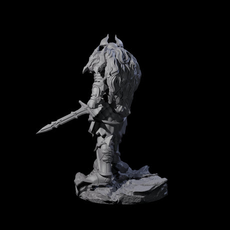 Firey Tiefling Warlock Miniature for Dungeons and Dragons, Pathfinder or other TTRPGs
