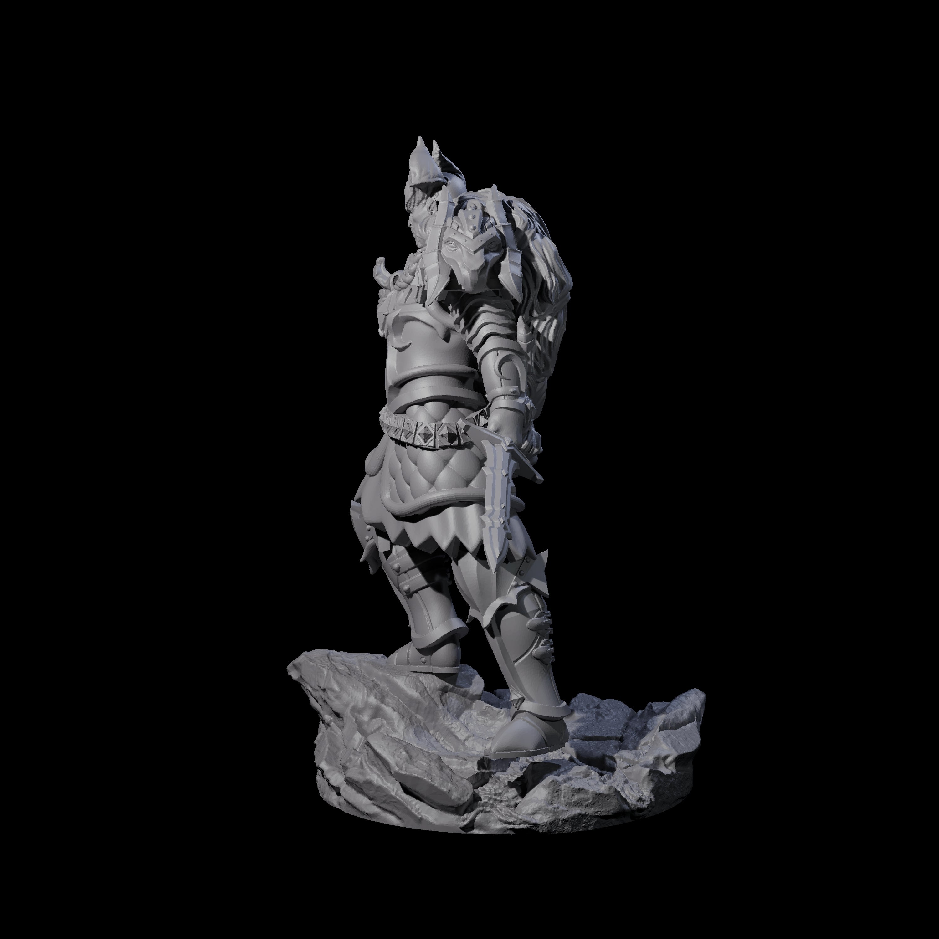 Firey Tiefling Warlock Miniature for Dungeons and Dragons, Pathfinder or other TTRPGs