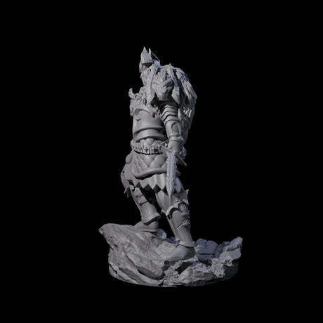 Firey Tiefling Warlock Miniature for Dungeons and Dragons, Pathfinder or other TTRPGs