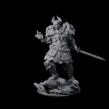 Firey Tiefling Warlock Miniature for Dungeons and Dragons, Pathfinder or other TTRPGs