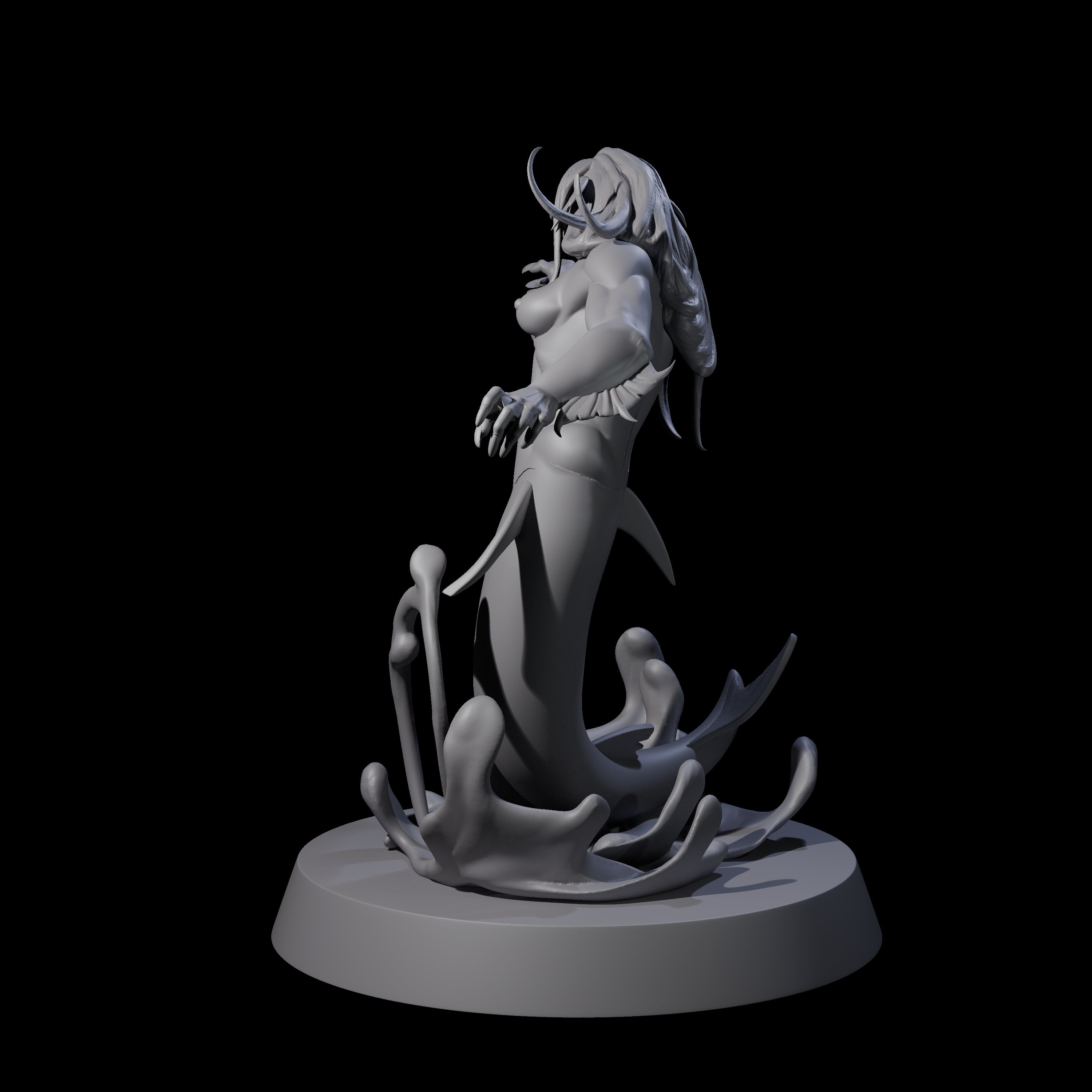 Fishy Deep One A Miniature for Dungeons and Dragons, Pathfinder or other TTRPGs