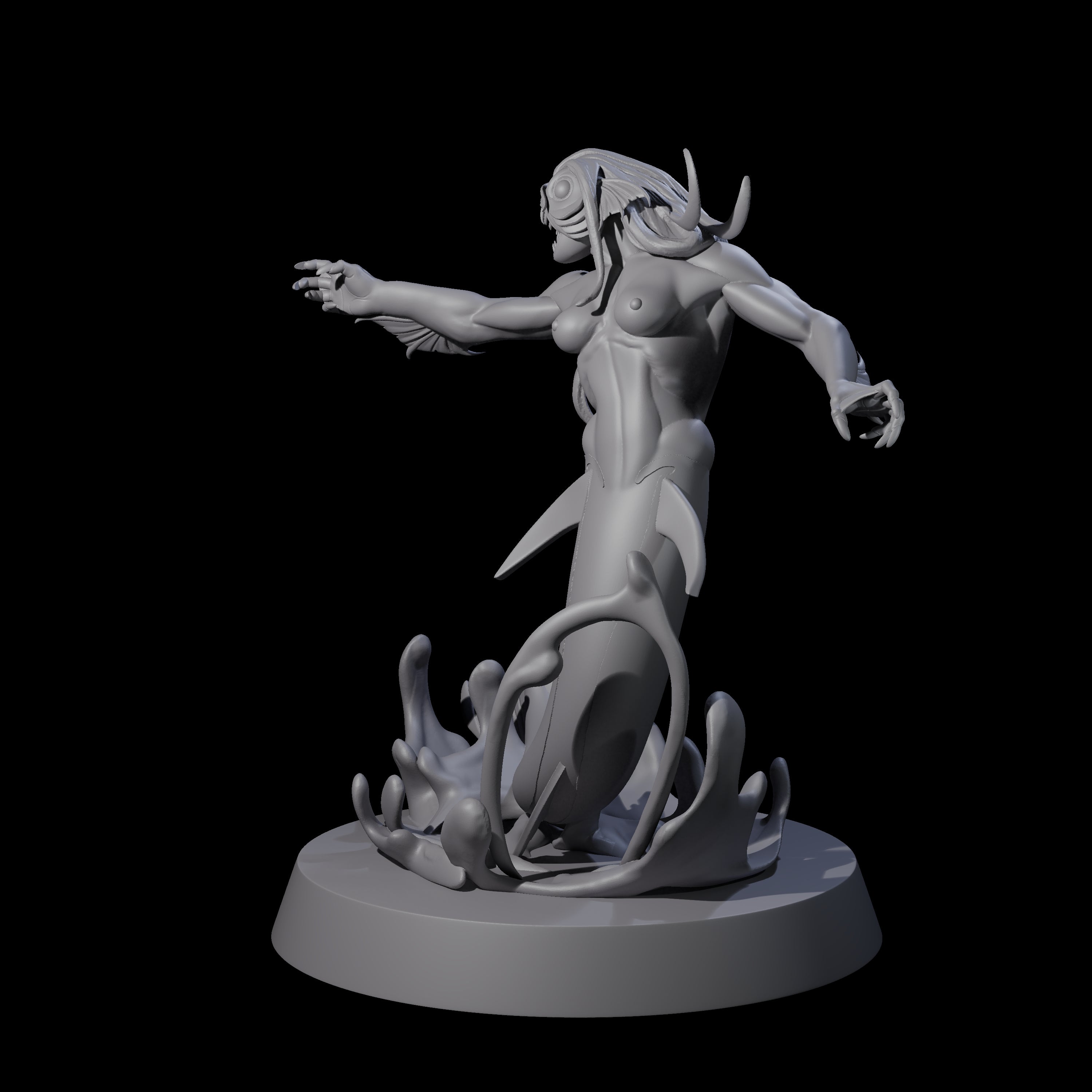 Fishy Deep One A Miniature for Dungeons and Dragons, Pathfinder or other TTRPGs