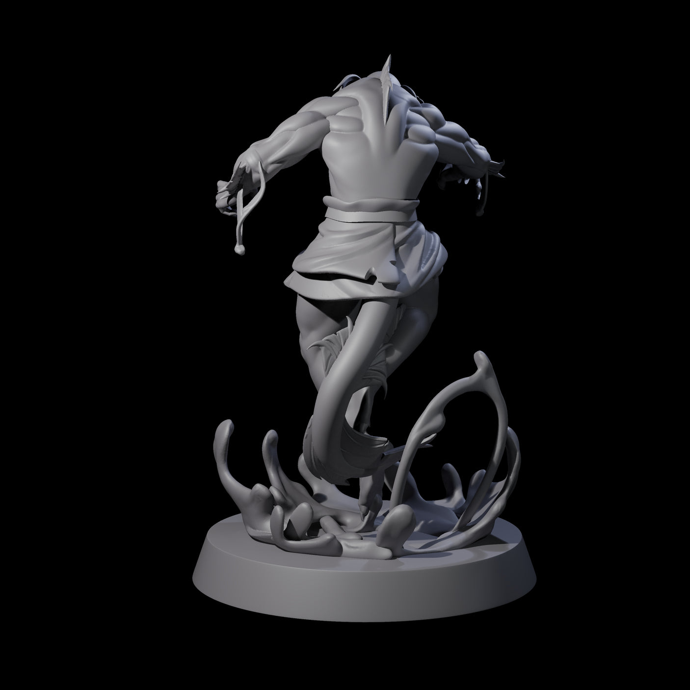 Fishy Deep One B Miniature for Dungeons and Dragons, Pathfinder or other TTRPGs