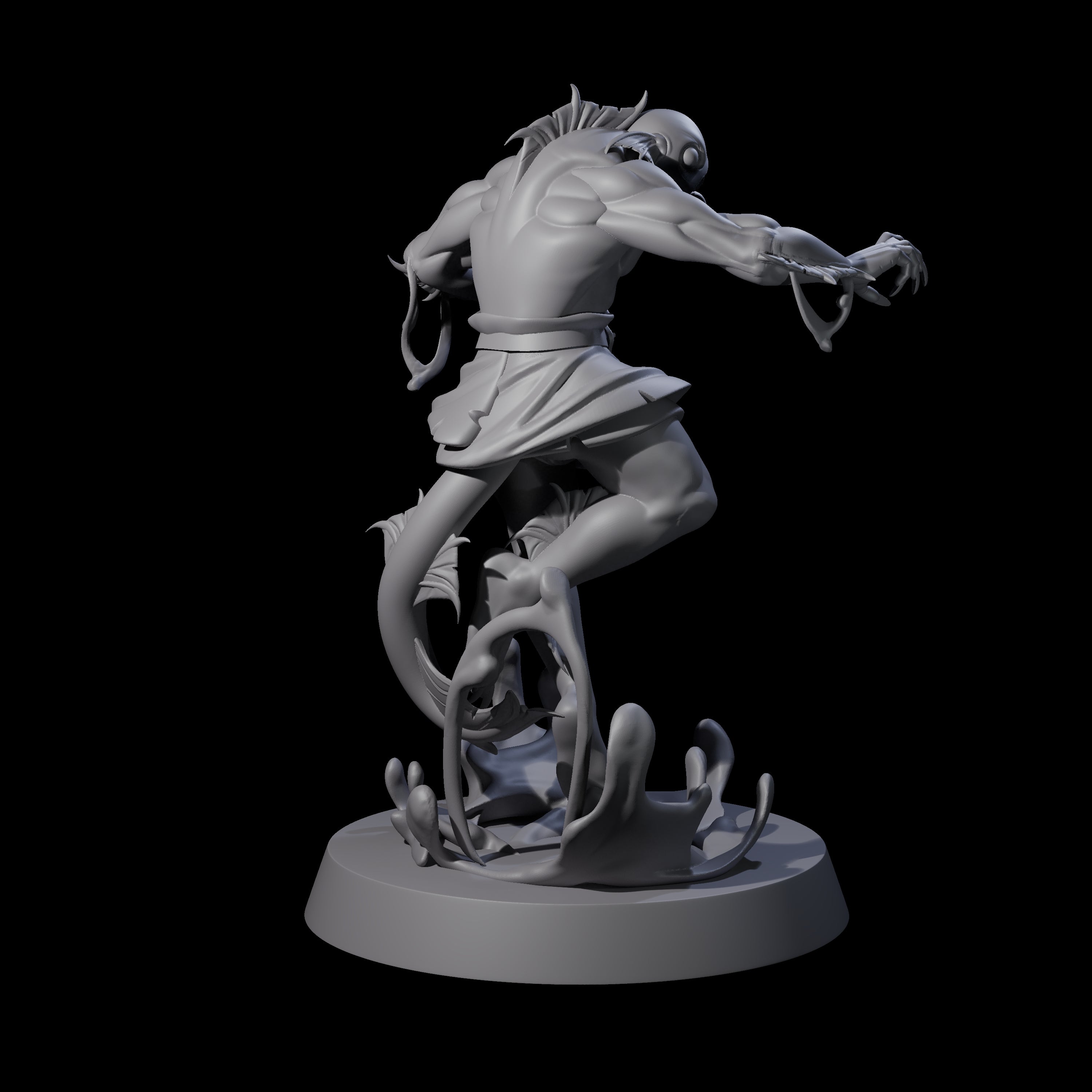 Fishy Deep One B Miniature for Dungeons and Dragons, Pathfinder or other TTRPGs