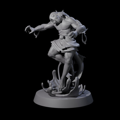 Fishy Deep One B Miniature for Dungeons and Dragons, Pathfinder or other TTRPGs