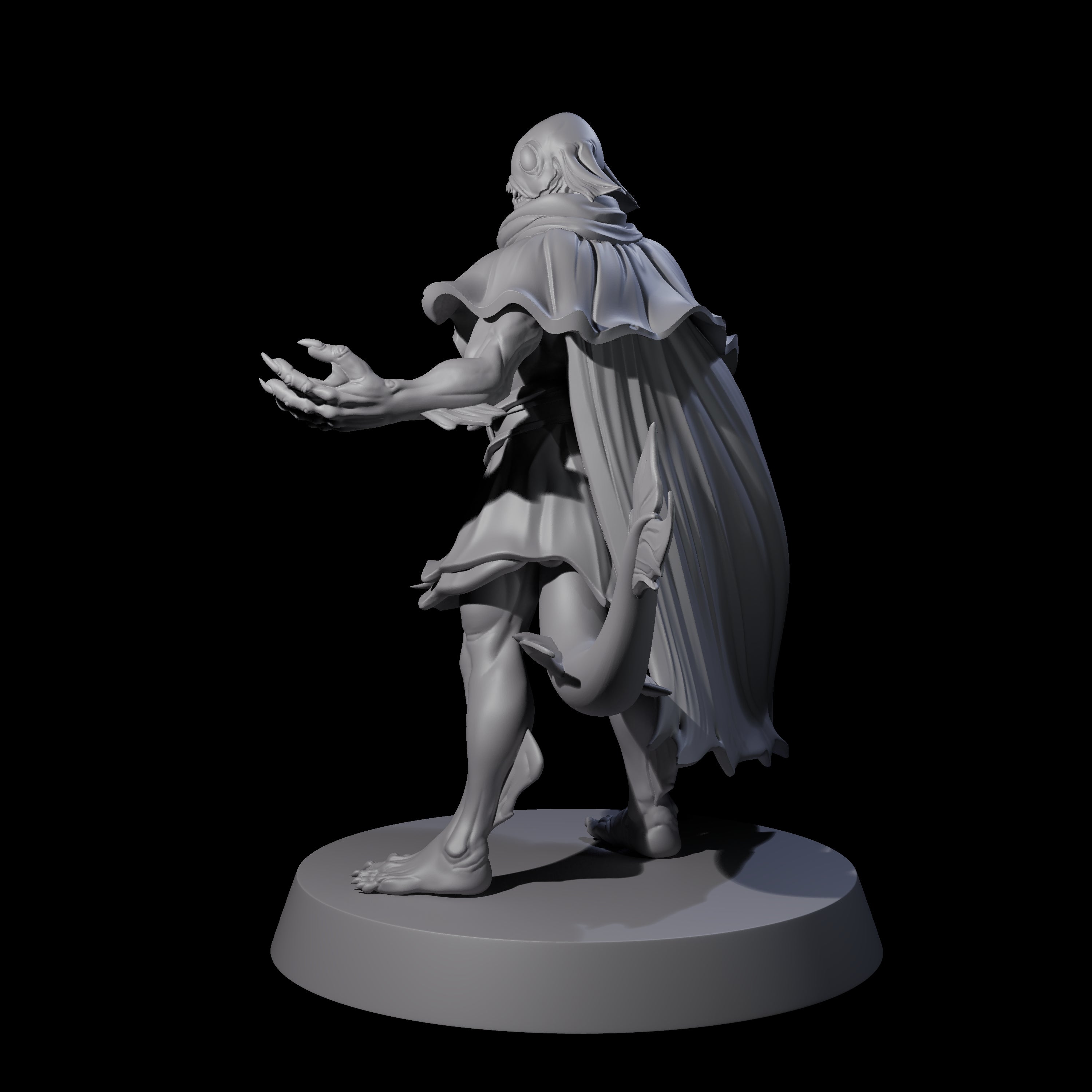 Fishy Deep One D Miniature for Dungeons and Dragons, Pathfinder or other TTRPGs