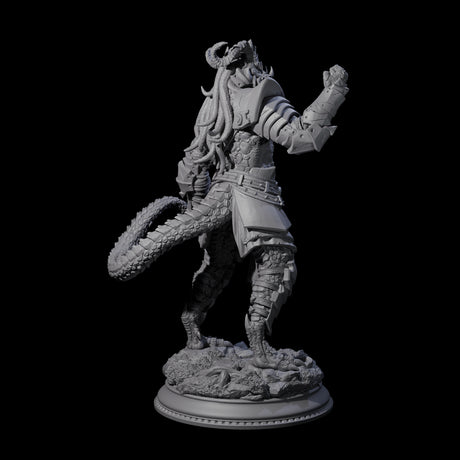 Fisticuffs Dragonborn Fighter Miniature for Dungeons and Dragons, Pathfinder or other TTRPGs