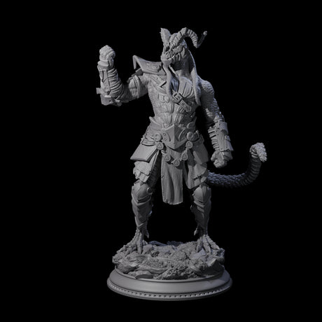 Fisticuffs Dragonborn Fighter Miniature for Dungeons and Dragons, Pathfinder or other TTRPGs