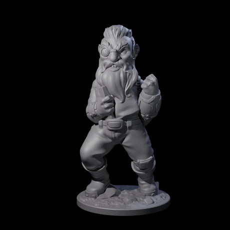 Fisticuffs Gnome Warrior Miniature for Dungeons and Dragons, Pathfinder or other TTRPGs