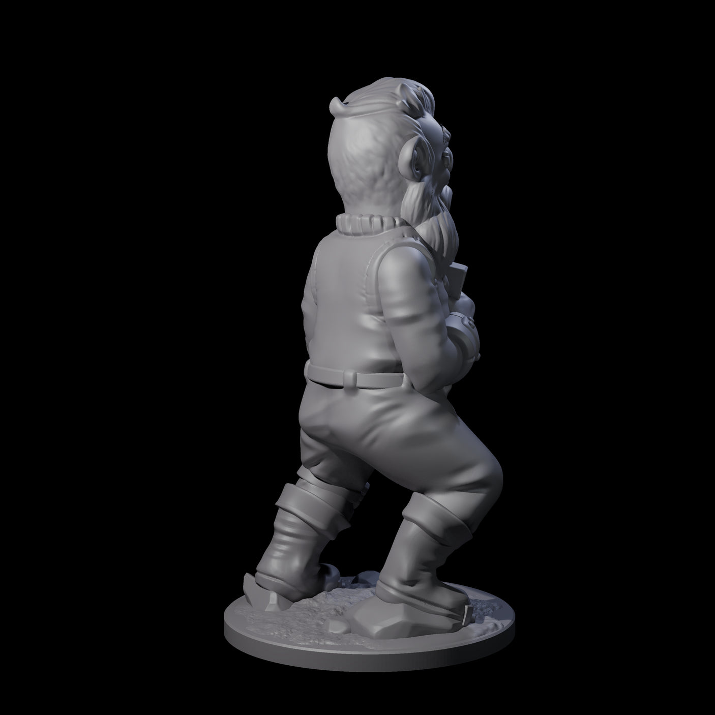 Fisticuffs Gnome Warrior Miniature for Dungeons and Dragons, Pathfinder or other TTRPGs