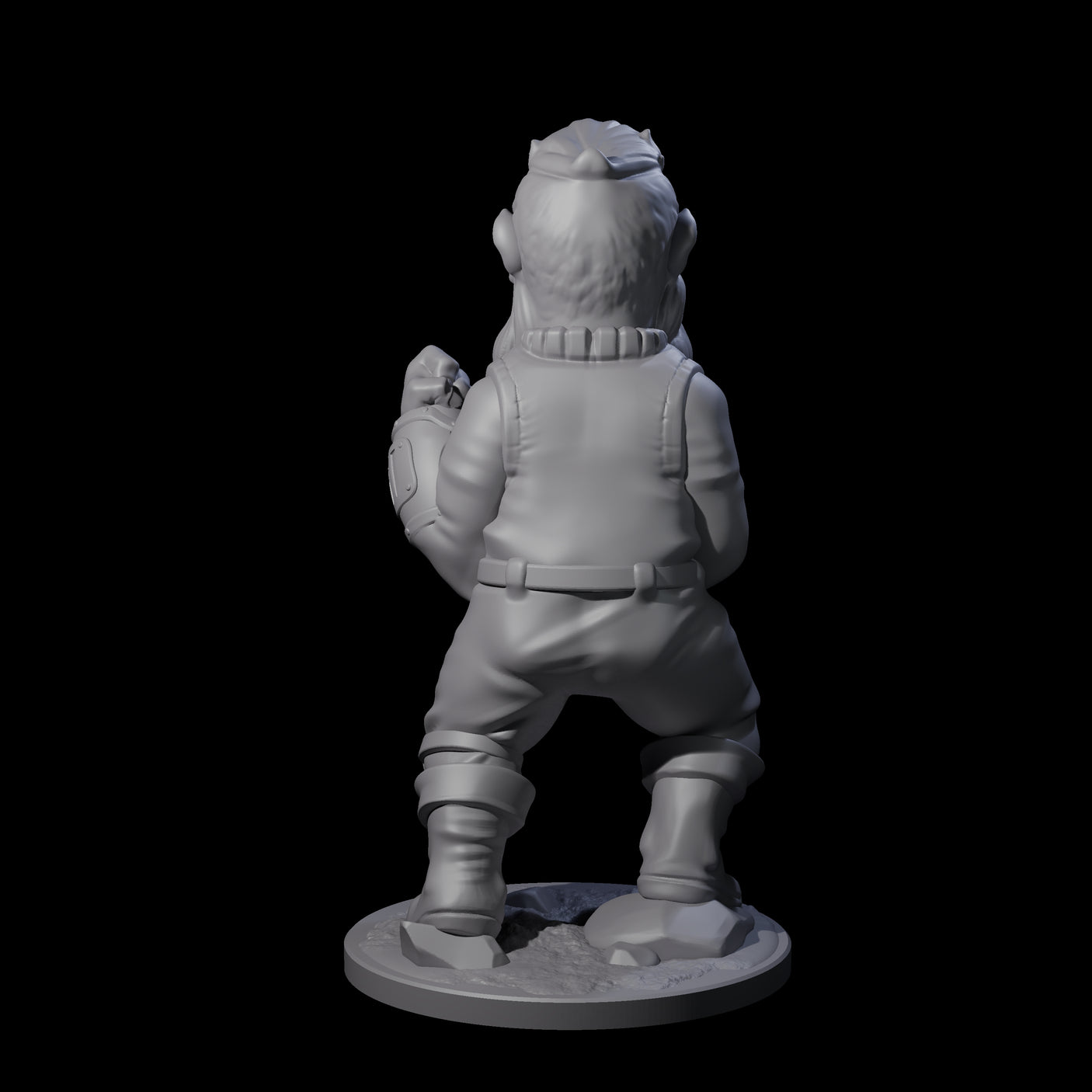 Fisticuffs Gnome Warrior Miniature for Dungeons and Dragons, Pathfinder or other TTRPGs