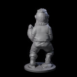 Fisticuffs Gnome Warrior Miniature for Dungeons and Dragons, Pathfinder or other TTRPGs