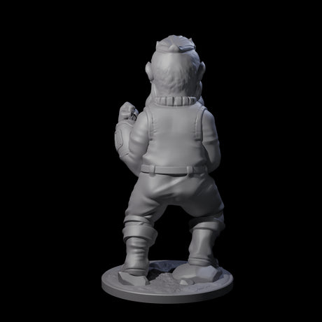 Fisticuffs Gnome Warrior Miniature for Dungeons and Dragons, Pathfinder or other TTRPGs