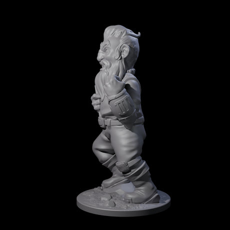 Fisticuffs Gnome Warrior Miniature for Dungeons and Dragons, Pathfinder or other TTRPGs